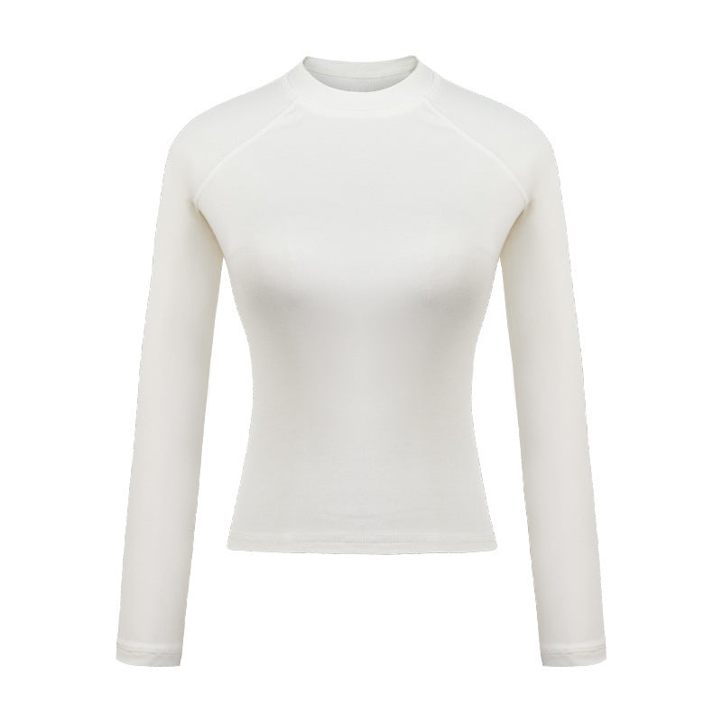 NAMHTO"Top Femme Manches Longues Col Rond avec Manches Raglan