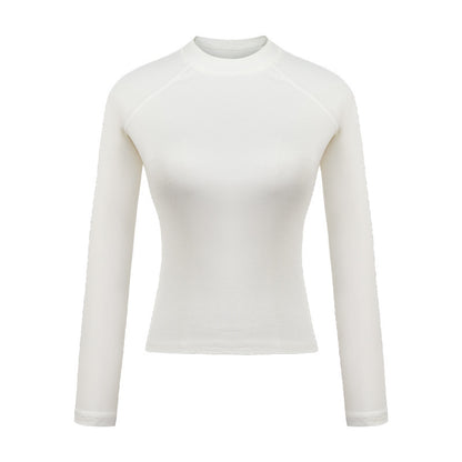 NAMHTO"Top Femme Manches Longues Col Rond avec Manches Raglan